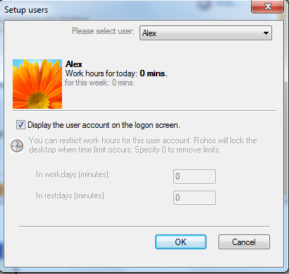 User accounts
