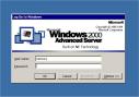 Windows 2000 logon dialog box. Typical user authentication and login. Rohos welcome replace it and add more features.