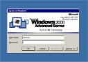 Windows 2000 logon dialog box. Typical user authentication and login. Rohos welcome replace it and add more features.
